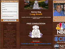Tablet Screenshot of karmadogtraininglongbeach.com